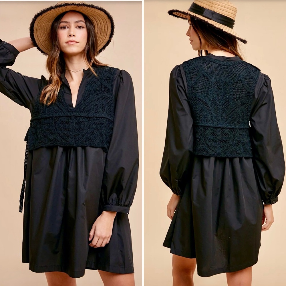 Women’s Black Long Sleeve Dress